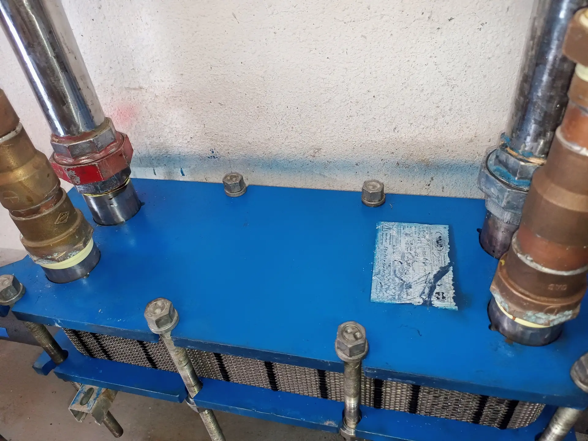 Intercambiador de calor renovado e instalado